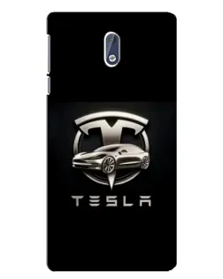 Чохол для Nokia 3 з картинкою «Tesla — срібне авто» Чохол для Nokia 3 з картинкою «Tesla — срібне авто»