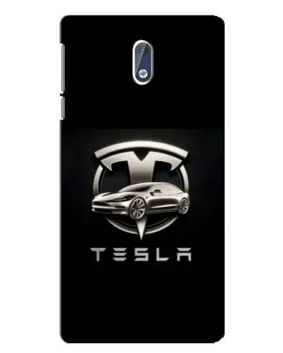 Чехол для Nokia 3 с картинкой «Tesla — серебристое авто»