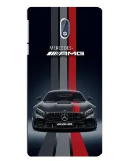 Чехол для Nokia 3 с картинкой «Mercedes — белый карбон»