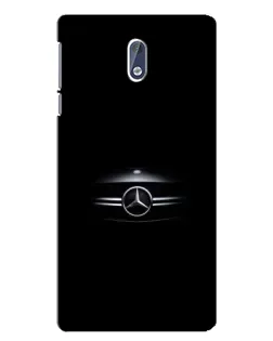 Чехол для Nokia 3 с картинкой «Mercedes — абстрактные линии» Чехол для Nokia 3 с картинкой «Mercedes — абстрактные линии»