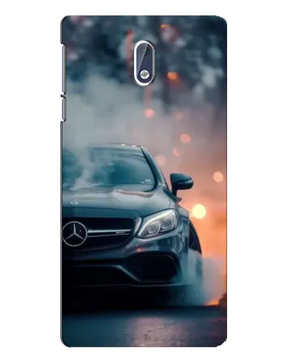 Чехол для Nokia 3 с картинкой «Mercedes — ночной город»
