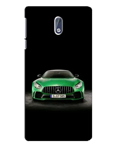 Чехол для Nokia 3 с картинкой «Mercedes — неоновый лого»