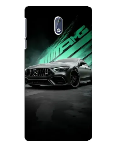 Чехол для Nokia 3 с картинкой «Темный Mercedes AMG»