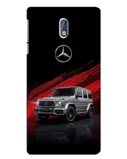 Чехол для Nokia 3 с картинкой «Mercedes G-Class красный»