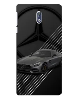 Чехол для Nokia 3 с картинкой «Mercedes AMG — графика»