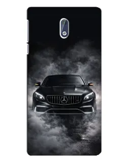Чехол для Nokia 3 с картинкой «Mercedes в дыму»