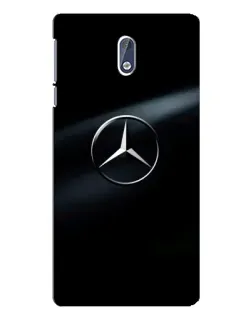 Чехол для Nokia 3 с картинкой «Mercedes на металле»