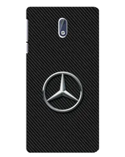 Чехол для Nokia 3 с картинкой «Карбоновый Mercedes стиль»
