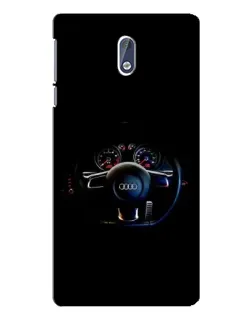 Чехол для Nokia 3 с картинкой «Салон Audi — руль»