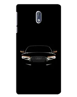 Чехол для Nokia 3 с картинкой «Audi — ночной контур»