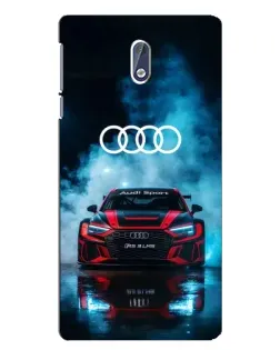 Чехол для Nokia 3 с картинкой «Audi Sport — неон»