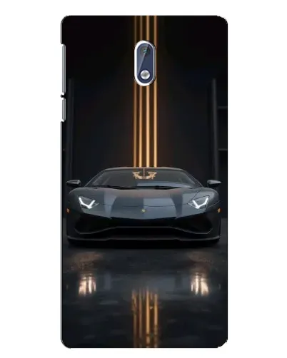 Чехол для Nokia 3 с картинкой «Lamborghini золотые линии»