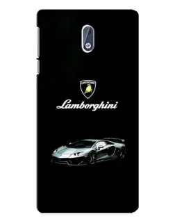 Чехол для Nokia 3 с картинкой «Логотип Lamborghini классика»