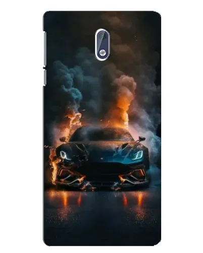 Чехол для Nokia 3 с картинкой «Lamborghini дымная эстетика»