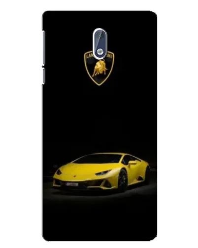 Чехол для Nokia 3 с картинкой «Lamborghini желтый акцент»