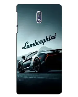 Чехол для Nokia 3 с картинкой «Классическая надпись Lamborghini»
