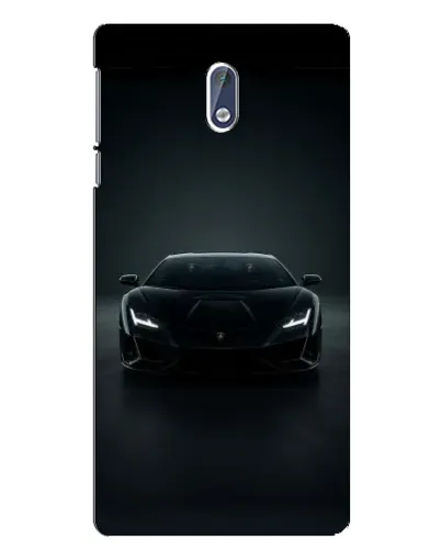 Чехол для Nokia 3 с картинкой «Черный Lamborghini Aventador»