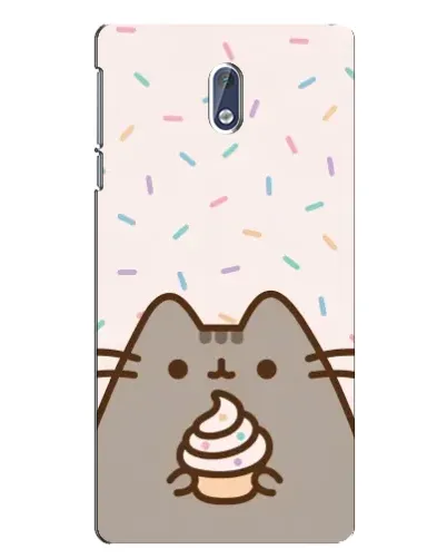 Чехол для Nokia 3 с картинкой «Пушин с кексом»
