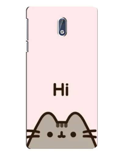 Чехол для Nokia 3 с картинкой «Пушин говорит Hi»