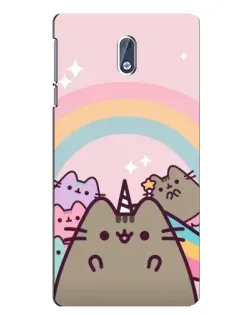 Чехол для Nokia 3 с картинкой «Единорог Pusheen»