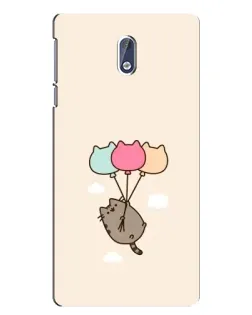 Чехол для Nokia 3 с картинкой «Пушин на шариках»