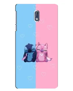 Чохол для Nokia 3 з картинкою «Stitch та Angel Love» Чохол для Nokia 3 з картинкою «Stitch та Angel Love»