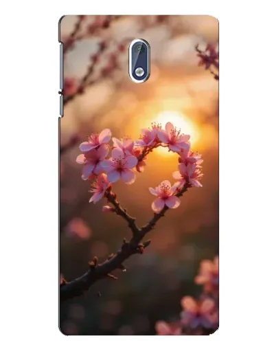 Чохол для Nokia 3 з картинкою «Рожевий цвіт сердечко на тлі заходу» Чохол для Nokia 3 з картинкою «Рожевий цвіт сердечко на тлі заходу»