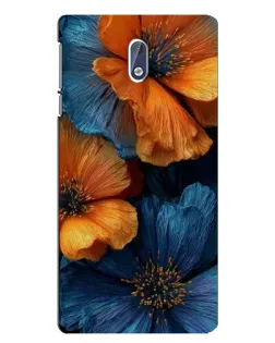 Чохол для Nokia 3 з картинкою «Яскрава синьо-помаранчева флора» Чохол для Nokia 3 з картинкою «Яскрава синьо-помаранчева флора»