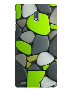 Чехол для Nokia 3 с картинкой «Яркая неоновая галька»