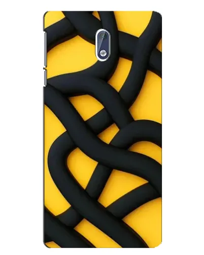 Чохол для Nokia 3 з картинкою «Чорне жовте переплетення» Чохол для Nokia 3 з картинкою «Чорне жовте переплетення»