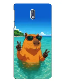 Чохол для Nokia 3 з картинкою «Морська капібара» Чохол для Nokia 3 з картинкою «Морська капібара»