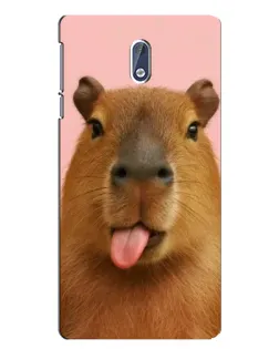 Чохол для Nokia 3 з картинкою «Капібара з язиком» Чохол для Nokia 3 з картинкою «Капібара з язиком»