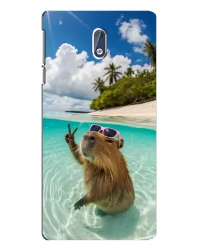 Чохол для Nokia 3 з картинкою «Капібара на морі» Чохол для Nokia 3 з картинкою «Капібара на морі»