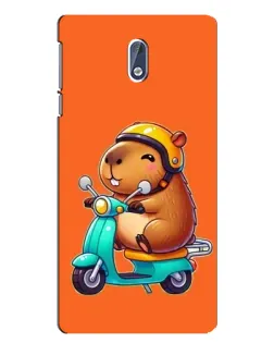 Чохол для Nokia 3 з картинкою «Капібара на скутері» Чохол для Nokia 3 з картинкою «Капібара на скутері»