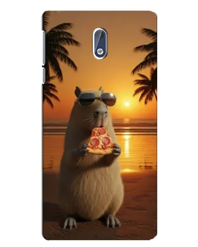 Чохол для Nokia 3 з картинкою «Капібара з піцою» Чохол для Nokia 3 з картинкою «Капібара з піцою»