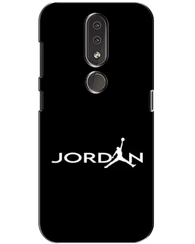 Чехол для Nokia 4.2 с картинкой «Jordan White Logo»