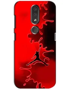 Чехол для Nokia 4.2 с картинкой «Jordan Red Smoke»