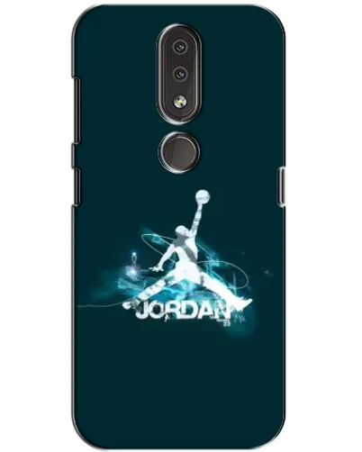 Чехол для Nokia 4.2 с картинкой «Jordan Blue Fire»