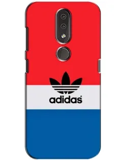 Чехол для Nokia 4.2 с картинкой «Ретро блоки Adidas»
