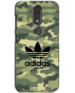 Чехол для Nokia 4.2 с картинкой «Милитари стиль Adidas»