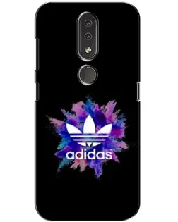 Чехол для Nokia 4.2 с картинкой «Взрыв красок Adidas»
