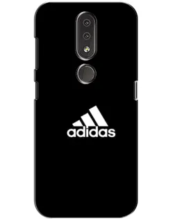 Чехол для Nokia 4.2 с картинкой «Черная классика Adidas»