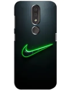 Чехол для Nokia 4.2 с картинкой «Неоновый контур Nike» Чехол для Nokia 4.2 с картинкой «Неоновый контур Nike»