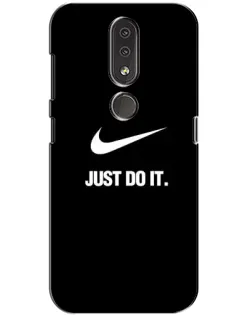 Чехол для Nokia 4.2 с картинкой «Классический принт Nike»