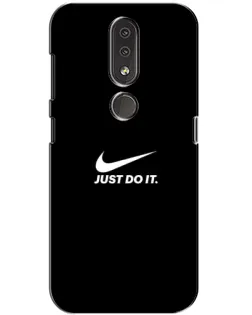 Чехол для Nokia 4.2 с картинкой «Минимализм от Nike»