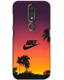 Чехол для Nokia 4.2 с картинкой «Nike на закате солнца»