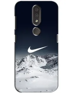 Чехол для Nokia 4.2 с картинкой «Nike — зимние горы»