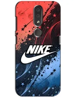 Чехол для Nokia 4.2 с картинкой «Градиентный принт Найк»