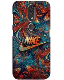 Чехол для Nokia 4.2 с картинкой «Nike в абстракции»