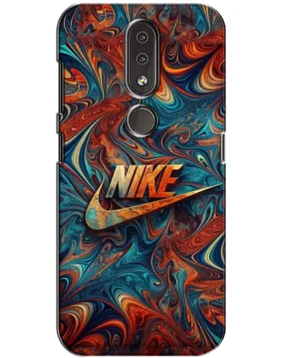 Чехол для Nokia 4.2 с картинкой «Nike в абстракции»